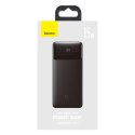 Bipow powerbank z wyświetlaczem 30000mAh kabel USB-A microUSB 0.25m czarny