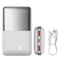 Powerbank Bipow Pro 20000mAh 22.5W z kablem USB USB-C 0.3m biały