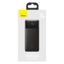 Bipow powerbank z szybkim ładowaniem 20000mAh kabel USB-A microUSB 0.25m czarny