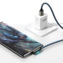 Legendary kątowy kabel przewód dla graczy USB USB-C 66W 2m niebieski