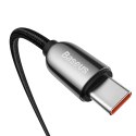 Kabel przewód USB-C - USB-C z wyświetlaczem miernikiem mocy 2m - czarny