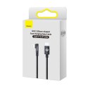 Kątowy kabel przewód Power Delivery z bocznym wtykiem USB-C Iphone Lightning 2m 20W czarny