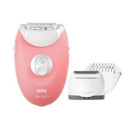 Braun Epilator Silk-épil 3 SE3440 przewodowy, ilość biegów 2, różowy