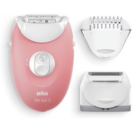 Braun Epilator Silk-épil 3 SE3440 przewodowy, ilość biegów 2, różowy