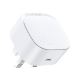 Mała szybka ładowarka USB-C PD wtyczka angielska UK 30W - biała