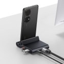 Stacja dokująca podstawka do telefonu USB-C HUB czarny