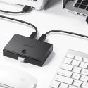 Switch adapter przełącznik przejściówka 2x USB-B - USB-A - czarny