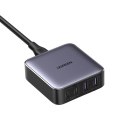 Szybka ładowarka sieciowa biurkowa Nexode 2x USB-C 2x USB-A 65W 2m - szara