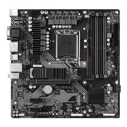 Gigabyte | B760M DS3H 1.0 M/B | Rodzina procesorów Intel | Gniazdo procesora LGA1700 | DDR4 DIMM | Gniazda pamięci 4 | Obsługiwa