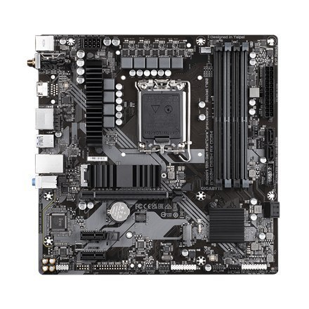 Gigabyte | B760M DS3H AX 1.3 M/B | Rodzina procesorów Intel | Gniazdo procesora LGA1700 | DDR4 DIMM | Gniazda pamięci 4 | Obsług