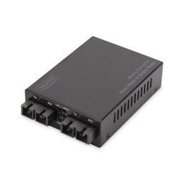 Digitus | Fast Ethernet Media Converter wielomodowy SC do jednomodowego SC, długość fali 1310nm | DN-82024 | SC | SC