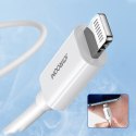 Kabel przewód do telefonów iPhone MFi USB-C - Lightning 27W PD 2m biały