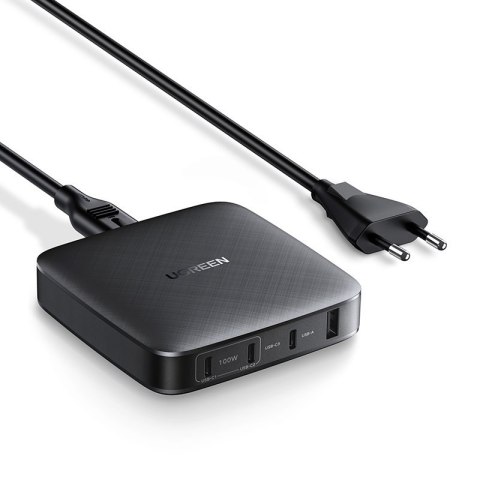 Ładowarka sieciowa 3x USB-C 1x USB 100W PD czarny