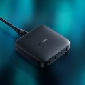 Ładowarka sieciowa 3x USB-C 1x USB 100W PD czarny