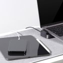 Podstawka wielofunkcyjny HUB do MacBook Pro USB-C USB 3.0 RJ45 HDMI Thunderbolt szary