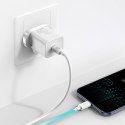 Super Si 1C szybka ładowarka 20W + kabel USB-C - Lightning 1m wtyczka angielska UK biała