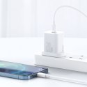 Super Si 1C szybka ładowarka 20W + kabel USB-C - Lightning 1m wtyczka angielska UK biała