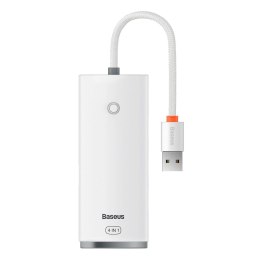 Wielofunkcyjny HUB Lite Series 4w1 USB - 4x USB 25cm biały