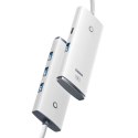 Wielofunkcyjny HUB Lite Series 4w1 USB - 4x USB 25cm biały