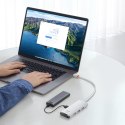 Wielofunkcyjny HUB Lite Series 4w1 USB - 4x USB 25cm biały