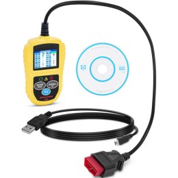 Tester skaner diagnostyczny do samochodów OBD2 8-18 V VIN / ID / CVN / PCM / ECU