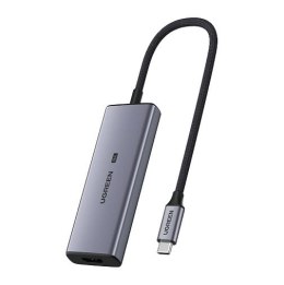 4w1 wielofunkcyjny HUB USB-C - 3x USB 3.2 HDMI 2.1 8K 30Hz szary