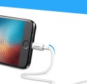 Kabel przewód do iPhone USB - Lightning MFI 2m 2.4A biały