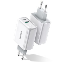 Szybka ładowarka sieciowa USB-C + USB 36 W Quick Charge 4.0 Power Delivery biały