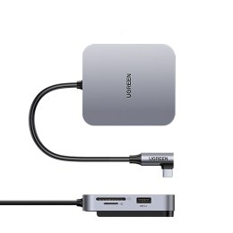 Dodatkowe porty HUB do iMac USB-C - 3x USB + czytnik kart SD TF szary