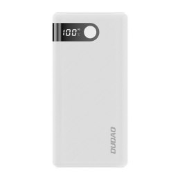 Powerbank 20000 mAh 2x USB USB-C micro USB 2A z ekranem LED biały