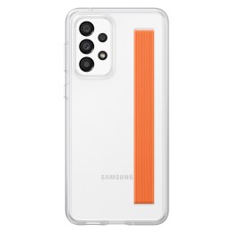 Etui do Galaxy A33 z paskiem na rękę Slim Strap Cover przezroczysty