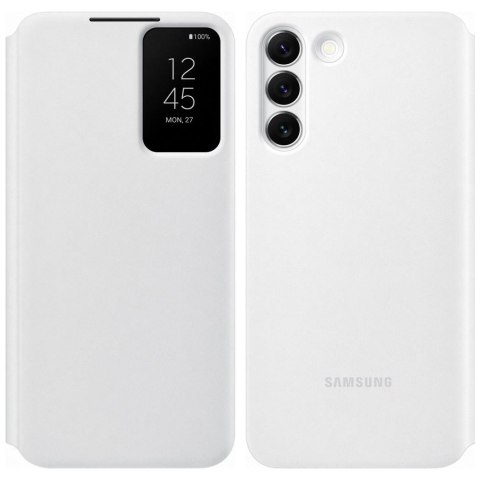 Futerał etui antybakteryjne z inteligentną klapką do Galaxy S22+ biały