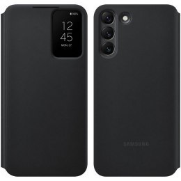 Futerał etui antybakteryjne z inteligentną klapką do Galaxy S22+ czarny