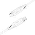 Kabel przewód do iPhone MFI USB-C - Lightning 30W 3A 1.2m biały