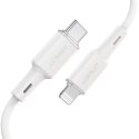 Kabel przewód do iPhone MFI USB-C - Lightning 30W 3A 1.2m różowy