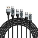 Kabel przewód do iPhone do szybkiego ładowania USB-C - Lightning PD 20W 1m czarny