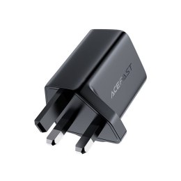 Ładowarka sieciowa angielska USB-C 20W PPS PD QC 3.0 AFC FCP wtyczka UK czarny