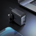 Ładowarka sieciowa angielska USB-C 20W PPS PD QC 3.0 AFC FCP wtyczka UK czarny