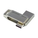 Pendrive 64GB dwa złącza USB 3.2 + USB-C OTG ODA3 srebrny