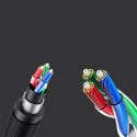 Kabel przewód audio AUX mini jack 3.5mm męski 3m czarny