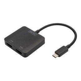 Adapter audio/wideo Digitus | 15-pinowy HD D-Sub (HD-15) | żeński | 19-pinowy HDMI Typ A | męski | czarny