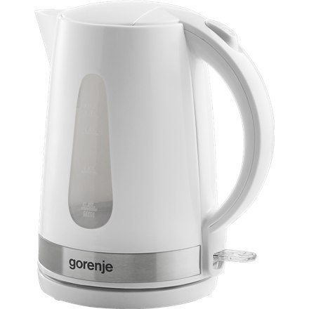 Gorenje | Kettle | K17WE | Electric | 2200 W | 1.7 L | Plastic + metal | 360° rotational base | White