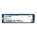 Kingston | SSD | NV2 | 4000 GB | Format SSD M.2 2280 | Interfejs SSD PCIe 4.0 x4 NVMe | Prędkość odczytu 3500 MB/s | Prędkość za