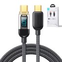 Kabel przewód USB-C do szybkiego ładowania i transferu danych 100W 1.2 m czarny