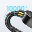 Kabel przewód USB - USB-C z wyświetlaczem 66W 1.2 m czarny