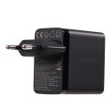 Ładowarka sieciowa GaN 67W 2x USB 2x USB-C + kabel USB-C 1.2m czarny