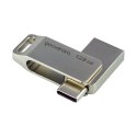 Pendrive 128GB dwa złącza USB 3.2 + USB-C OTG ODA3 srebrny