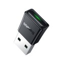 Adapter konektor nadajnik odbiornik Bluetooth 5.3 USB zasięg 20m czarny