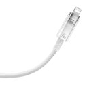 Kabel przewód w oplocie do iPhone Explorer Series USB-C - Lightning 20W 1m biały