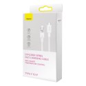 Kabel przewód w oplocie do iPhone Explorer Series USB-C - Lightning 20W 1m biały